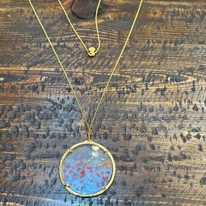 Catherine Weitzman handmade necklace with flowers